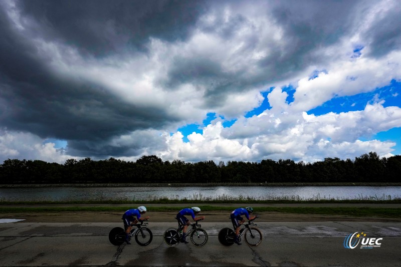 2024 UEC Road European Championships - Limburg - Flanders - Junior Team Time Trial Mixed Relay 52,3 km - 12/09/2024 -  - photo Luca Bettini/SprintCyclingAgency?2024